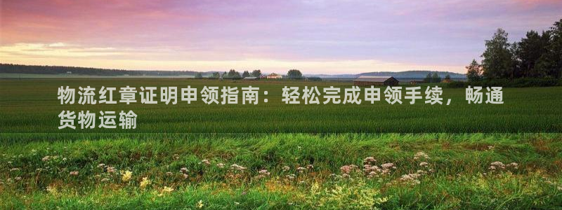 28圈官方官网：物流红章证明申领指南