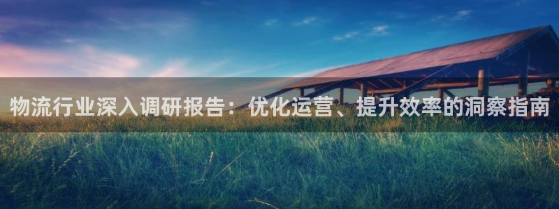 28圈链接多少：物流行业深入调研报告