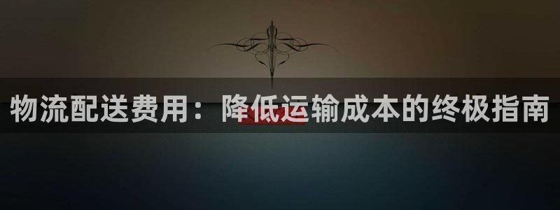 28圈注册流程：物流配送费用：降低运